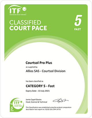 Courtsol 공인증 (ITF)